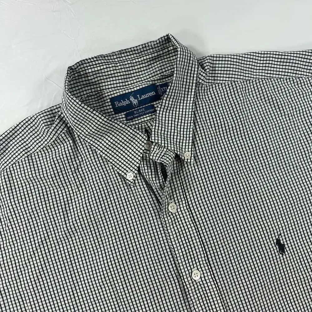Polo Ralph Lauren Blake Gingham Check Long Sleeve Button-Up Shirt Men's XXL